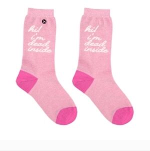 Kander by Katie AndersonHi! I'm Dead InsideWomen's Crew socks!
